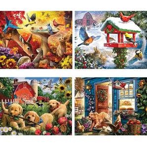Country Living 4-in-1 Multi-Pack Puzzle Set