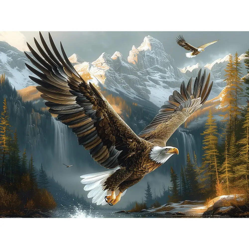 Eagles Lake Jigsaw Puzzle| Bits and Pieces Eagles Lake Jigsaw Puzzle| Bits and Pieces