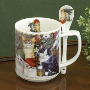 Ceramic Mug with Spoon Set