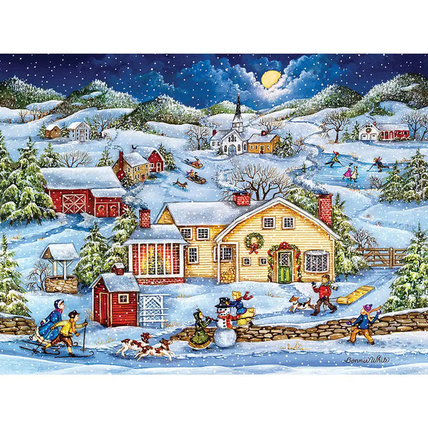 Snowy Christmas Eve Jigsaw Puzzle | Bits and Pieces