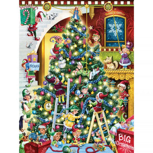 Elves Trimming Tree Jigsaw Puzzle
