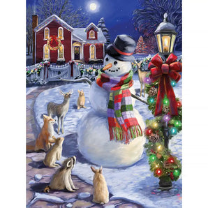 Christmas Eve Snowman Jigsaw Puzzle