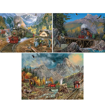 Set of 3 Ted Blaylock 750 Piece Jigsaw Puzzles