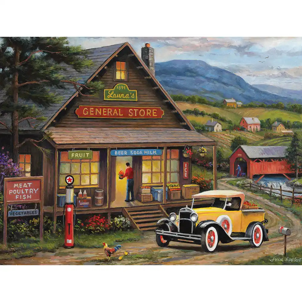 Laura's General Store 500 Piece Jigsaw Puzzle Bits and Pieces