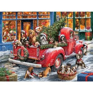 Christmas Dogs Jigsaw Puzzle