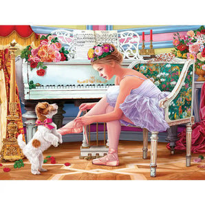 Ballerina and Her Puppy Jigsaw Puzzle