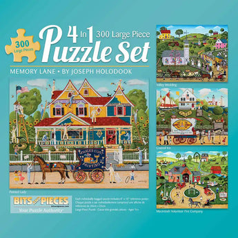 Memory Lane: 4-in-1 Multipack Puzzle Set | Bits and Pieces Memory Lane: 4-in-1 Multipack Puzzle Set | Bits and Pieces