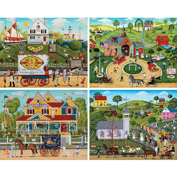 Memory Lane: 4-in-1 Multipack Puzzle Set | Bits and Pieces Memory Lane: 4-in-1 Multipack Puzzle Set | Bits and Pieces