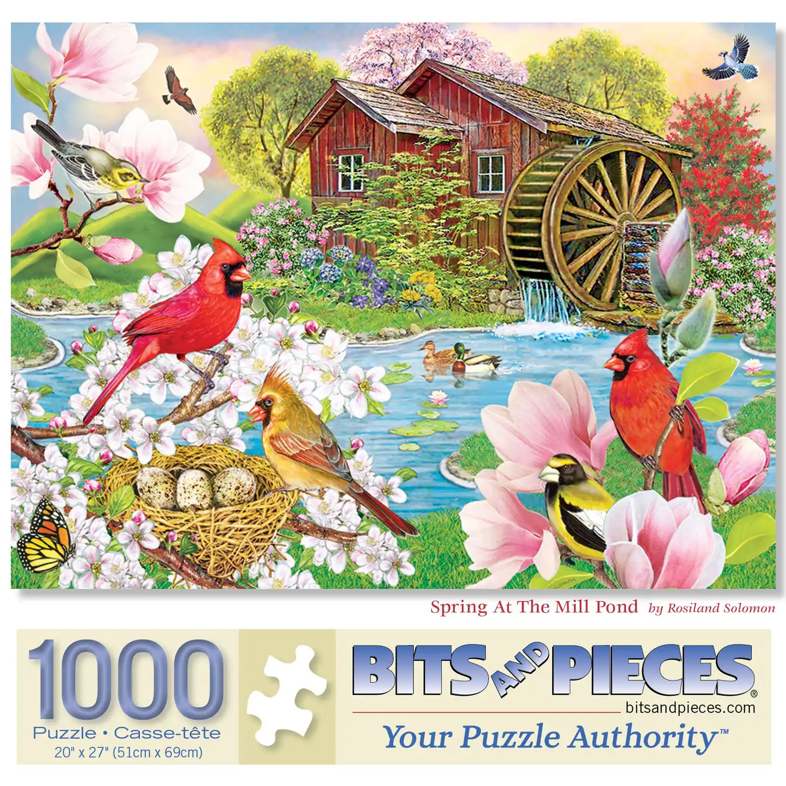 Springbok 1000-Teile Holz-Puzzle – Angeln An Der Mühle, 76x61 Cm Aus Birkenholz Springbok 1000-Teile Holz-Puzzle – Angeln An Der Mühle, 76x61 Cm Aus Birkenholz