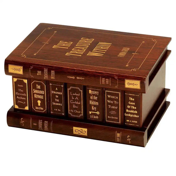 Treasure within Secret Book Box Brainteaser | Bits and Pieces