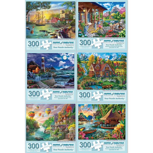 ワールドレップサービス セット Set of 6: Image World Jigsaw Puzzles | Bits and Pieces