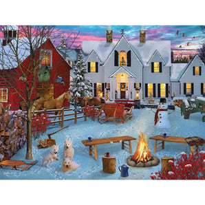 Winter Fun and Games Jigsaw Puzzle
