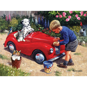 Washing The Car Jigsaw Puzzle