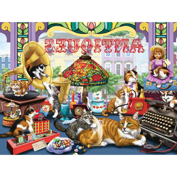 Antique Shop Kitties Jigsaw Puzzle | Bits and Pieces