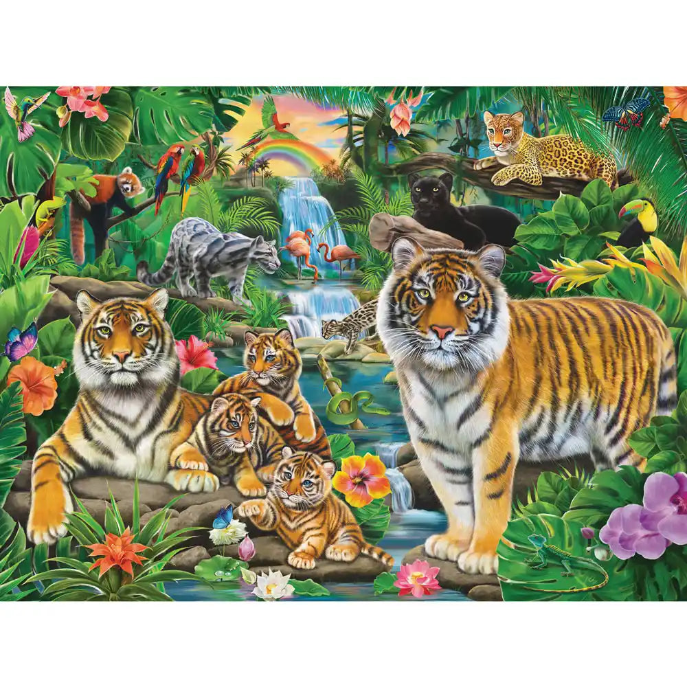 Puzzle 1000 Pezzi Great British Jigsaws – Tiger Reflections – Emma Joustra – Sostenibile