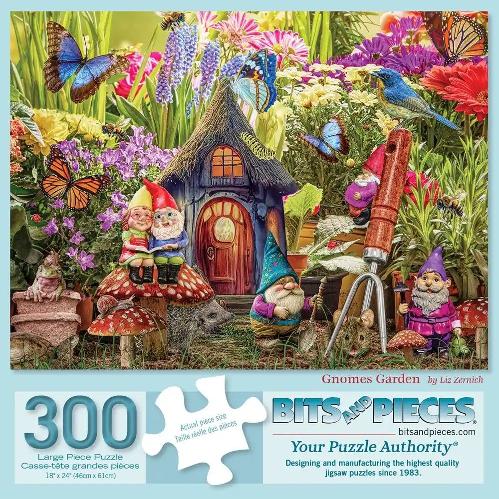 Gnomes Garden Jigsaw Puzzle | Bits and Pieces Gnomes Garden Jigsaw Puzzle | Bits and Pieces