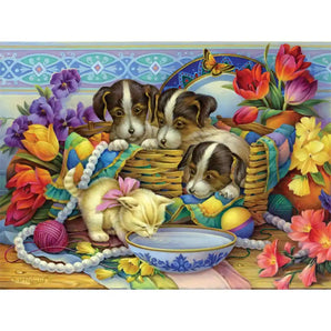 Precious Puppies and Kitten Jigsaw Puzzle