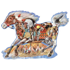 Painted Beauty Shaped Jigsaw Puzzle