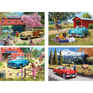 Set of 4: Kevin Walsh Jigsaw Puzzles