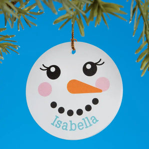 Personalized Snowman Ornaments