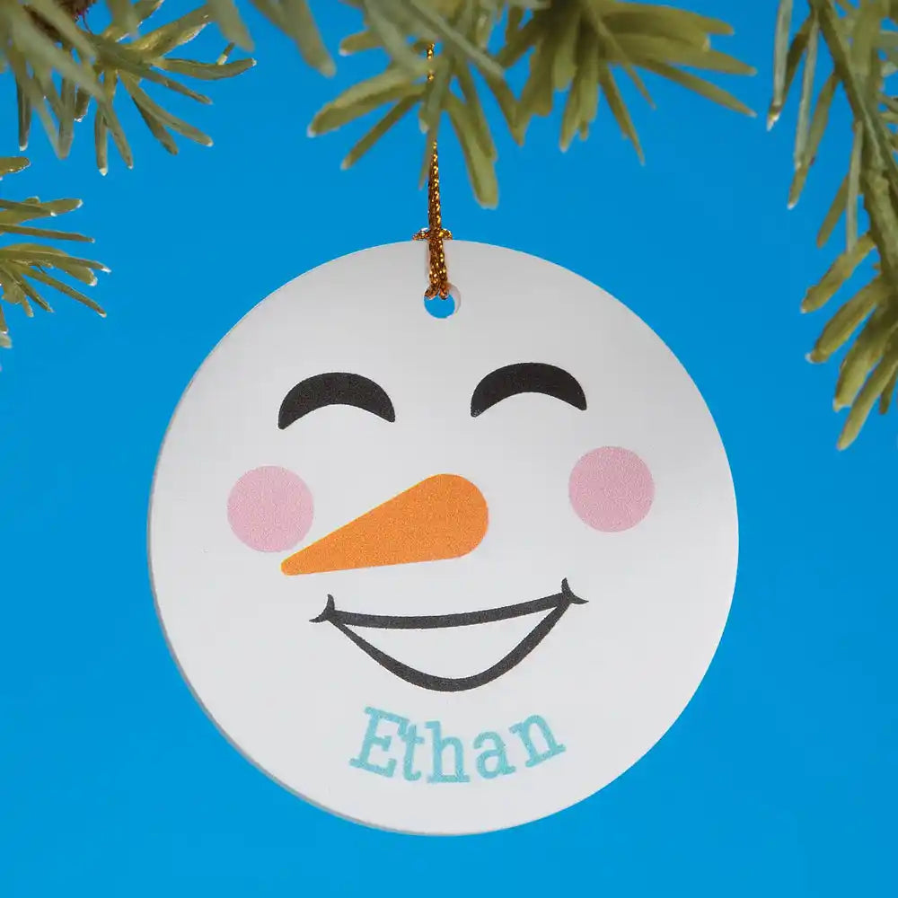 Personalized Snowman Ornaments Bits and Pieces