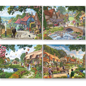 Village Life 4-in-1 Multi-Pack Puzzle Set