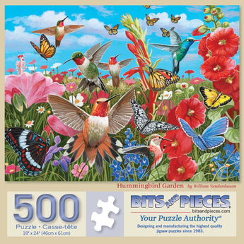 Hummingbird Garden Jigsaw Puzzle| Bits and Pieces Hummingbird Garden Jigsaw Puzzle| Bits and Pieces
