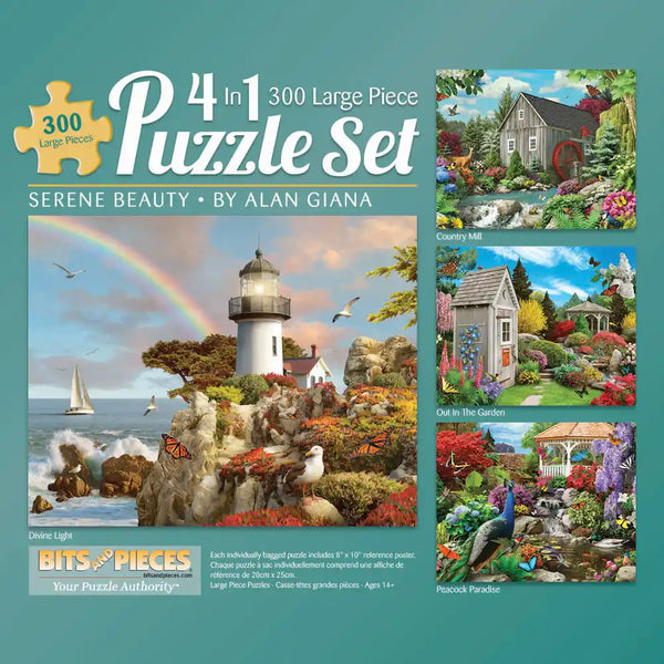 Alan Giana 4-in-1 Multi-Pack Puzzle Set | Bits and Pieces