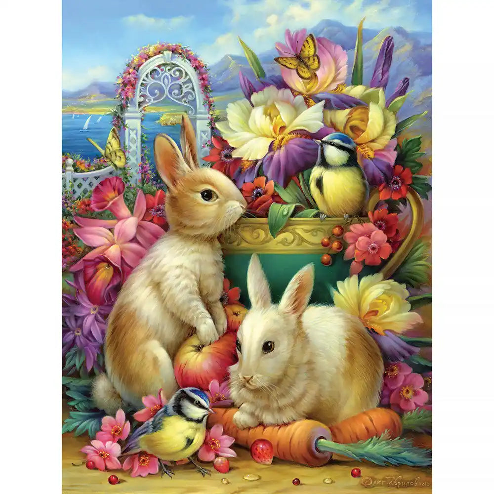 Rabbits In the Garden Jigsaw Puzzle – Bits and Pieces