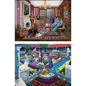 Set of 2: Murder Mystery Jigsaw Puzzles