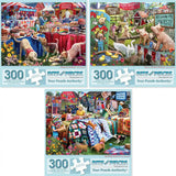 Set of 3 Larry Jones Jigsaw Puzzles