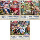Set of 3 Larry Jones Jigsaw Puzzles