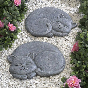 Sleeping Cat Stepping Stone