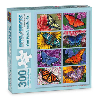Butterflies and Blooms 300 Large Piece Jigsaw Puzzle | Bits and Pieces
