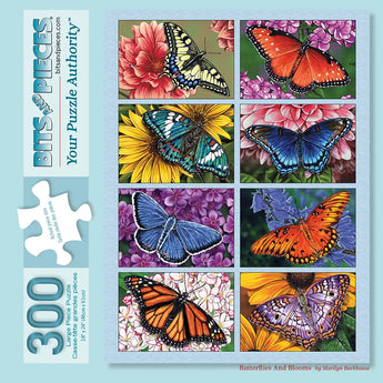 Butterflies and Blooms 300 Large Piece Jigsaw Puzzle | Bits and Pieces
