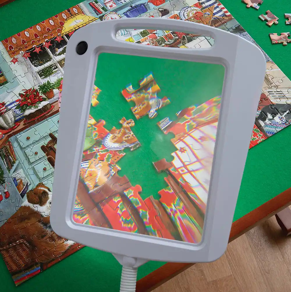 Jigsaw LED Magnifier Floor Lamp Puzzle Accessory Bits And Pieces