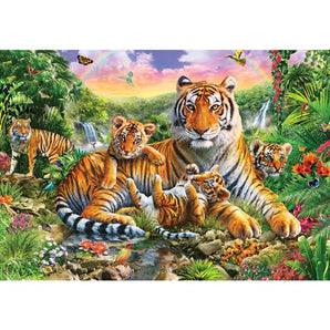 Tiger Family Jigsaw Puzzle