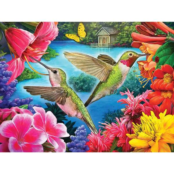 Hummingbirds by the Lake 300 Piece Puzzle | Bits and Pieces