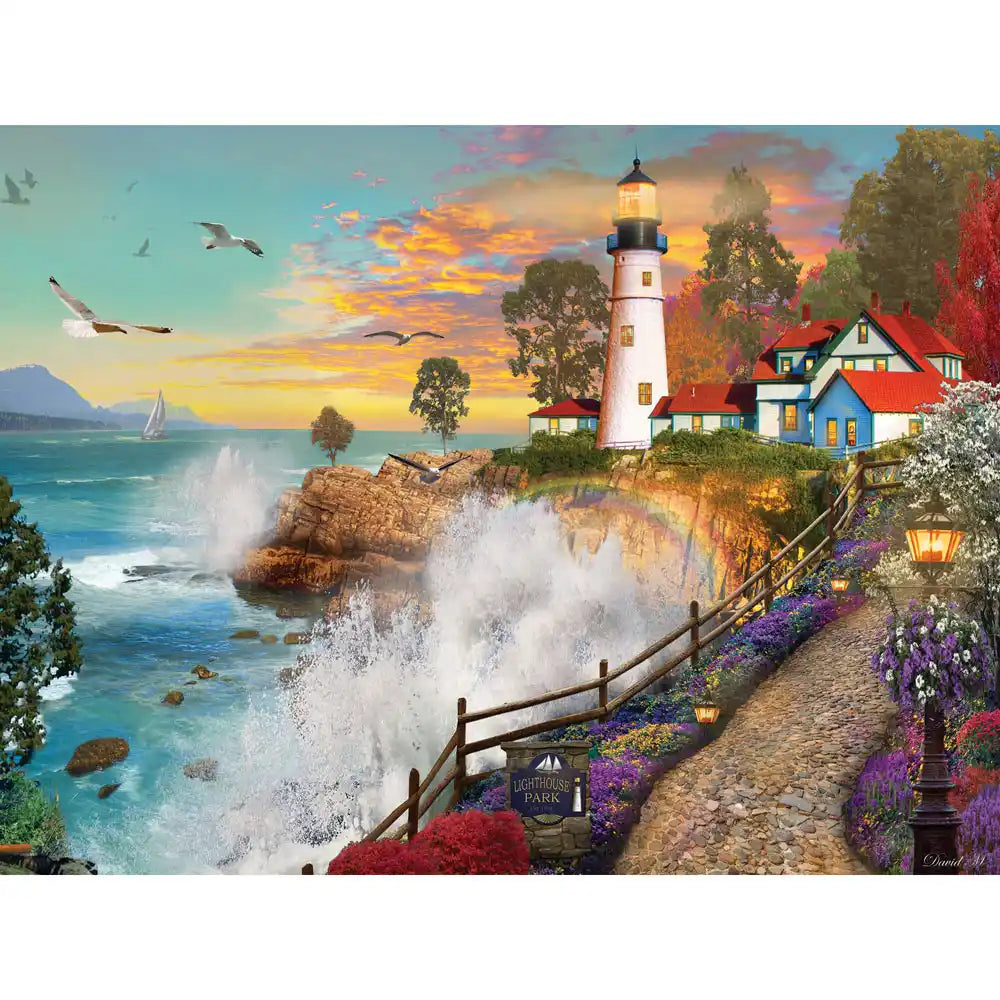 Lighthouse At Pemaquid Point Maine Puzzle - 500 Piece Jigsaw Puzzle For Adults