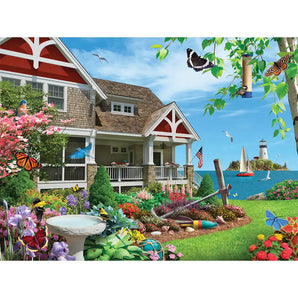 Blooming Beach House Jigsaw Puzzle