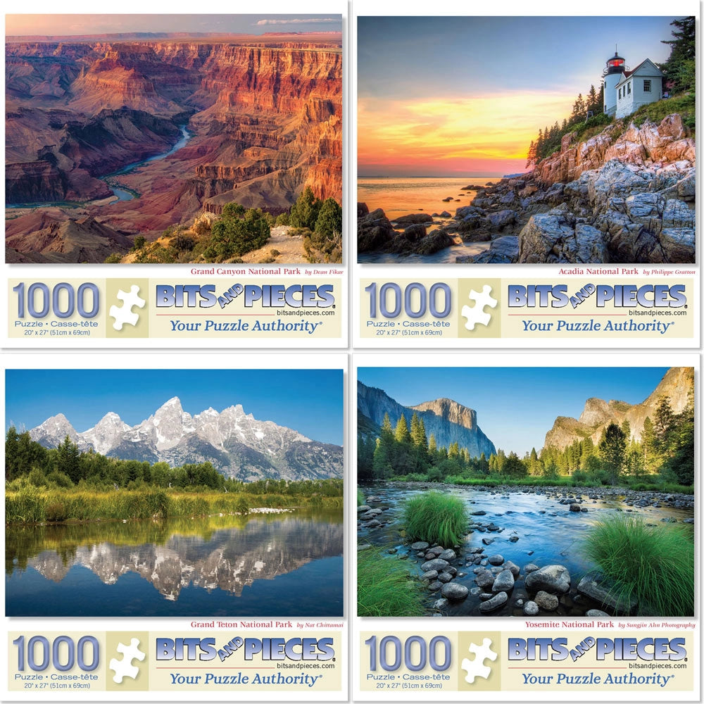 Glacier National Park Jigsaw Puzzle - 1000 Pieces, 27.55x19.68 Inch Scenic Landscape Puzzle