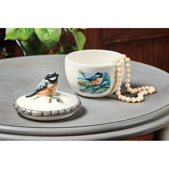 Chickadee Trinket Box