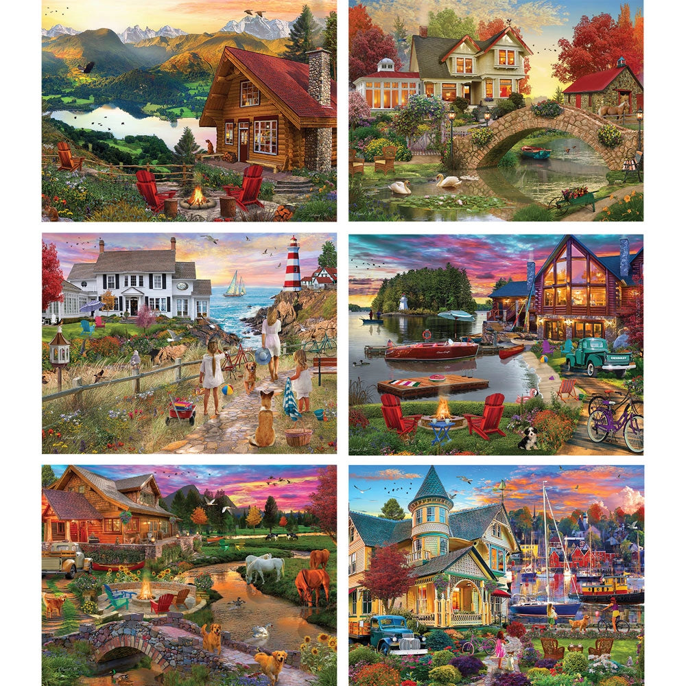 Set of Six David Maclean Puzzles | Bits and Pieces Set of Six David Maclean Puzzles | Bits and Pieces