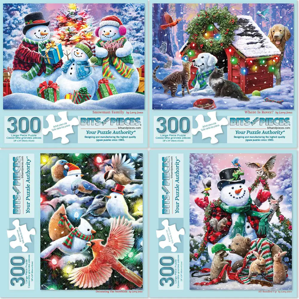 Set of 4: Larry Jones Winter Wonders | Bits and Pieces