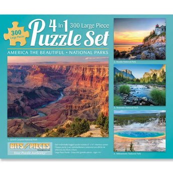 Bits And Pieces 4-in-1 500 Piece Jigsaw Puzzles - Alan Giana Artwork Bundle