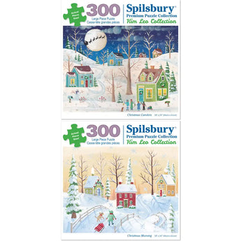 Set of 2 Kim Leo Jigsaw Puzzles