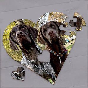 Personalized Heart Shaped Photo Puzzles