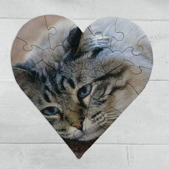 Personalized Heart Shaped Photo Puzzles