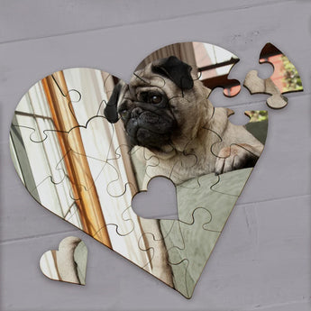 Personalized Heart Shaped Photo Puzzles