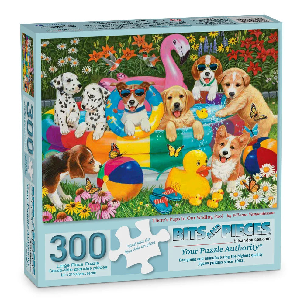 Pool Puzzle There’s Pups In Our Wading Pool Jigsaw Puzzle | Bits and Pieces